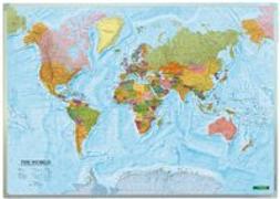 Wandkarte: The World, international, Markiertafel 1:40.000.000