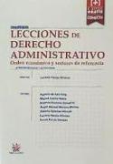 Lecciones de derecho administrativo : orden económico y sectores de referencia