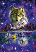 Wolf im Mondlicht. Puzzle 1.000 Teile