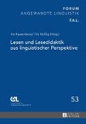 Lesen und Lesedidaktik aus linguistischer Perspektive