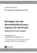 Konzepte aus der Sprachlehrforschung - Impulse für die Praxis