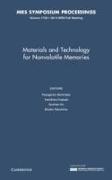 Materials and Technology for Nonvolatile Memories: Volume 1729