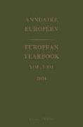 European Yearbook / Annuaire Européen, Volume 62 (2014)
