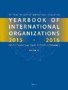 Yearbook of International Organizations 2015-2016, Volume 5: Statistics, Visualizations, and Patterns