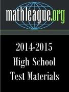 High School Test Materials 2014-2015