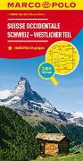 MARCO POLO Regionalkarte Schweiz 01 westlicher Teil 1:200.000