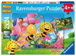 Ravensburger Kinderpuzzle - 09093 Die kleine Biene Maja - Puzzle für Kinder ab 4 Jahren, Biene Maja Puzzle mit 2x24 Teilen