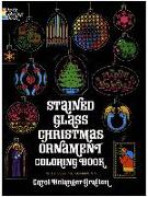 Stained Glass Christmas Ornament Coloring Book