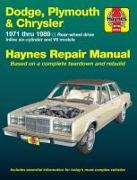 Dodge, Plymouth, & Chrysler Rwd Inline 6 Cylinder & V8 Models 1971 Thru 1989 Haynes Repair Manual