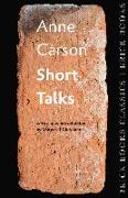 Short Talks: Brick Books Classics 1