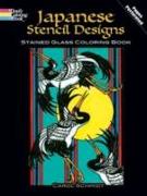 Japanese Stencil Designs Stained Glass Coloring Book