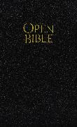NKJV, The Open Bible, Bonded Leather, Black