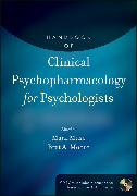 Handbook of Clinical Psychopharmacology for Psychologists