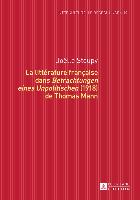 La littérature française dans Betrachtungen eines Unpolitischen (1918) de Thomas Mann
