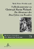 Stellenkommentar zu Christoph Martin Wielands «Die Abenteuer des Don Sylvio von Rosalva»