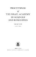 Proceedings of the Israel Academy of Sciences and Humanities, Volume Eight