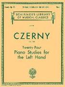 24 Studies for the Left Hand, Op. 718: Schirmer Library of Classics Volume 60 Piano Technique