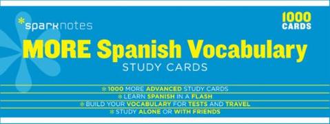 More Spanish Vocabulary Sparknotes Study Cards, Volume 14