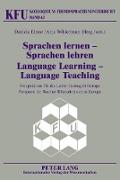 Sprachen lernen ¿ Sprachen lehren- Language Learning ¿ Language Teaching