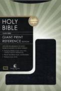 KJV, Reference Bible, Giant Print, Bonded Leather, Black, Red Letter Edition