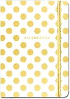 Address Bk Gold Dots
