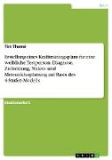 Erstellung eines Krafttrainingsplans für eine weibliche Testperson. Diagnose, Zielsetzung, Makro- und Mesozyklusplanung auf Basis des 4-Stufen-Modells