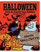 Halloween Livro Da Colorir Para Adultos