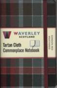 Waverley (M): Gordon Red Weathered Tartan Cloth Commonplace Notebook
