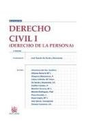 Derecho civil I : (derecho de la persona)