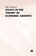 Essays in the Theory of Economic Growth