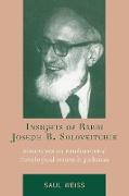 Insights of Rabbi Joseph B. Soloveitchik