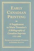 Early Canadian Printing