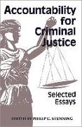 Accountability for Criminal Justice