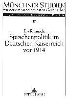 Sprachenpolitik im Deutschen Kaiserreich vor 1914