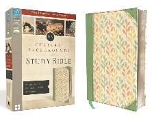 NIV, Cultural Backgrounds Study Bible, Leathersoft, Green, Red Letter Edition