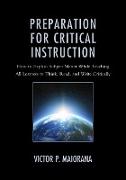 Preparation for Critical Instruction