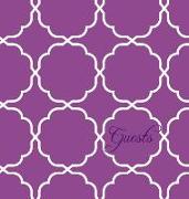 Modern Jen Guest Book and Anniversary Journal: Orchid Purple