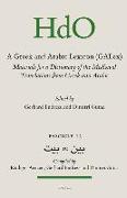 A Greek and Arabic Lexicon (Galex): Materials for a Dictionary of the Mediaeval Translations from Greek Into Arabic. Fascicle 13, &#1576,&#1610,&#1578