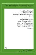 Achievements and Perspectives in SLA of Speech: New Sounds 2010