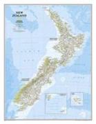 National Geographic New Zealand Wall Map - Classic (23.5 X 30.25 In)