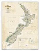 National Geographic New Zealand Wall Map - Executive (23.5 X 30.25 In)