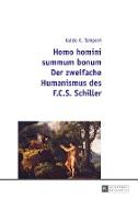 Homo homini summum bonum- Der zweifache Humanismus des F.C.S. Schiller
