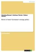 Boon or bane? Germany's energy policy