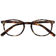 Brille. JUNIOR G35500 havanna +2.50 dpt. Panto-Kunststoffbrille mit passendem Etui