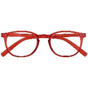 Brille. JUNIOR G35600 rot Panto-Kunststoffbrille mit passendem Etui +3.50 dpt