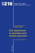 CLIL experiences in secondary and tertiary education