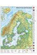 Skandinavien und Baltikum physisch 1 : 30.000 000. Wandkarte mit Metallbeleistung