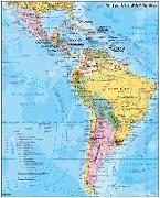 Mittel- und Südamerika politisch 1: 70.000 000