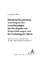 Elterliche Kooperation und Sorgerechtsvereinbarungen bei der Abgabe von Sorgeerklärungen und bei Trennung der Eltern