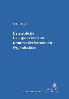 Betriebliche Gruppenarbeit im Kontext der lernenden Organisation